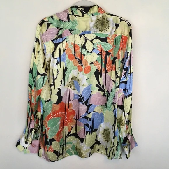 Equipment Multicolor Floral Button Down Shirt - Picture 3 of 4